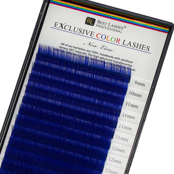 Modré mihalnice mix dľžok C, 0,20 X 9-14 mm - 16 radov